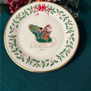 Lenox Annual Holiday Collector's Plate 1991